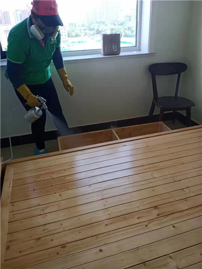 泰山家园室内甲醛治理现场